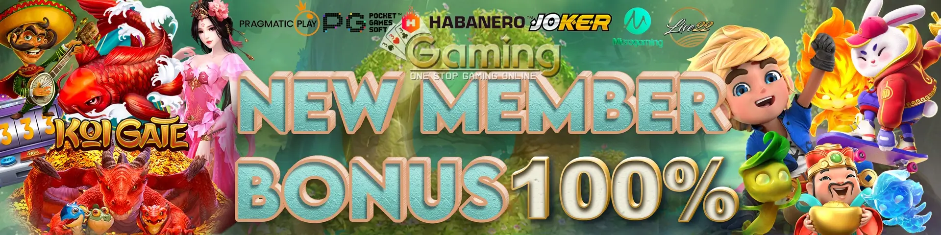 bonus new member 100%